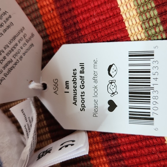 Jellycat Amuseable Sports Golf Ball 2x2" Soft & Plush NWT - Picture 7 of 7